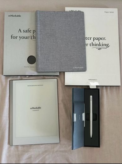 Remarkable 2 set with stylus pen and cover