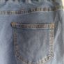 Elastic Waist Ankle Jeans with cuff. Image 6