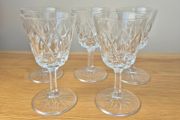 Set of cut glasses