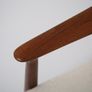 Vintage Danish Teak and White Boucle Armchair by Grete Jalk, 1960s. Image 6
