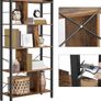 Bookcase, Office Shelf, 5 Tier Standing Shelf, Storage Shelf, Large Metal Frame,  choice of colours Image 10