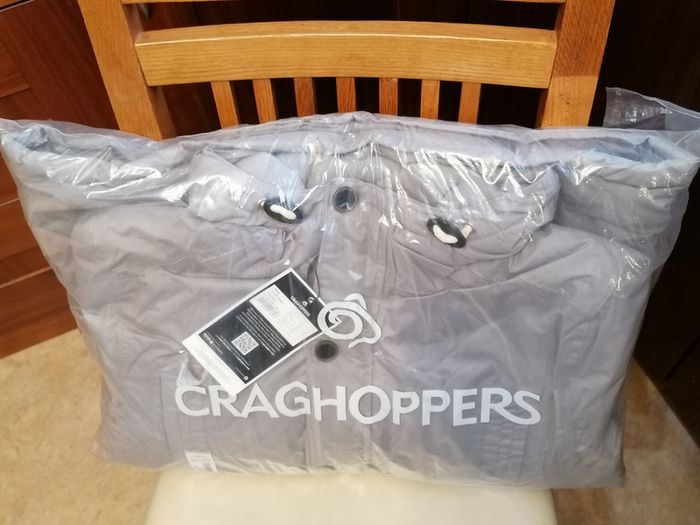 NEW WITH TAGS, Mens craghoppers jacket- Turriff jacket waterproof AQUADRY INSULATED cement grey
