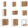 14 Piece Kitchen Cabinet Set Old Wood Image 4