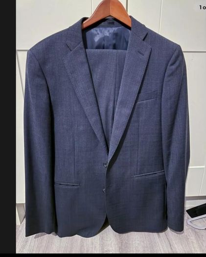 Mens navy blue 2 piece checksuit