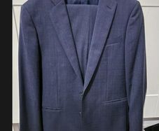 Mens navy blue 2 piece checksuit