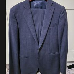 Mens navy blue 2 piece checksuit