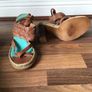 Ladies Camper Tan Leather High Heel Sandal Size 36 Image 5