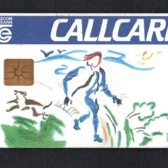 1994 Ireland 10 unit The first Design a Callcard competition winning design for the year 1993 by Ashling Aylward (Gemplus GEM1) Call Card Used. Telecom Eireann card number 1058
