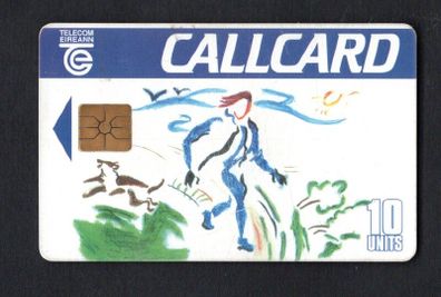 1994 Ireland 10 unit The first Design a Callcard competition winning design for the year 1993 by Ashling Aylward (Gemplus GEM1) Call Card Used. Telecom Eireann card number 1058