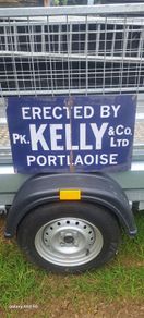 large Kelly portloish metal sign
