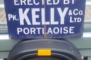 large Kelly portloish metal sign