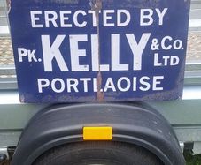 large Kelly portloish metal sign