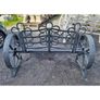 Cart Wheel Bench Grey KAS1361 Image 4