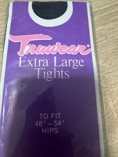 BNWT Truwear Extra Large Barely Black Tights 20 Denier To Fit 48''-54'' Hips Free post