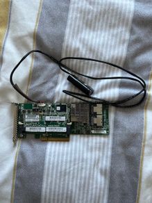 HP Smart Array P420 PCI-e SAS 1GB with battery.