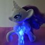 My Little Pony Light-Up Glow 7.5 Inch Rarity White Unicorn Toy 2014 Image 3