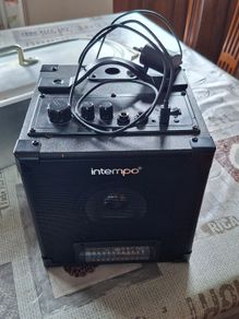 Intempo Portable Bluetooth Powered Speaker, with Integral LED light bar, top control panel with volume and equaliser knobs