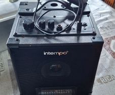 Intempo Portable Bluetooth Powered Speaker, with Integral LED light bar, top control panel with volume and equaliser knobs
