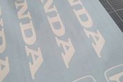 Honda windscreen sticker
