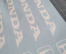 Honda windscreen sticker