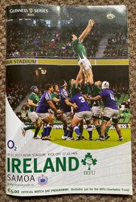 2013 Ireland v Samoa - November International Programme