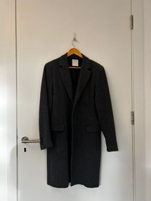 Grey Sandro Wool and cashmere coat