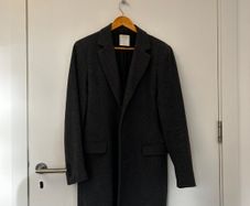 Grey Sandro Wool and cashmere coat