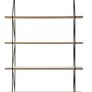 BRAND NEW Wall shelf made of wood and metal 81,4x60x16,8 cm Beige color Image 4