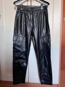 Zara Faux leather trousers