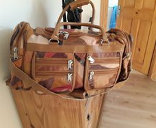 leather travel bag