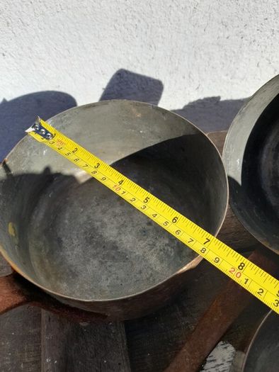 Vintage Copper Saucepans (3)