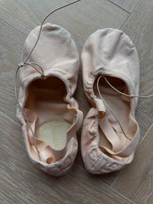 Split-Sole Canvas Demi-Pointe Ballet Shoes - salmon