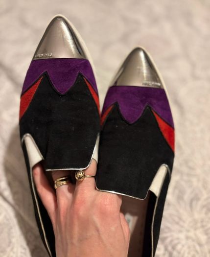 Miu Miu color-block suede loafers
