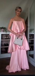 tiered maxi ballgown