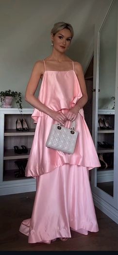 tiered maxi ballgown