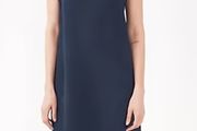 White Stuff navy linen summer dress