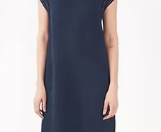 White Stuff navy linen summer dress