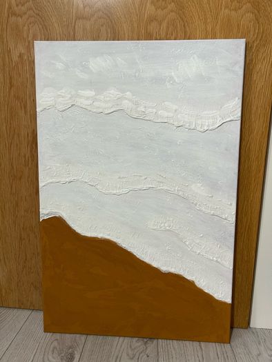 Large abstract textured painting