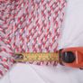 Milk & Honey Red Pink Textured Tweed High Waisted Shorts Size L Image 9