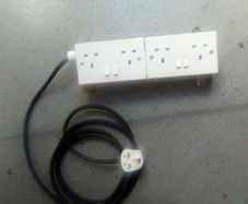 3. Metre.  Extension.  With.  2.  Sockets
