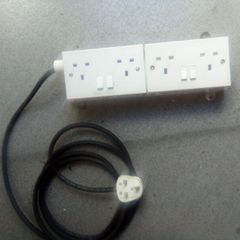 3. Metre.  Extension.  With.  2.  Sockets