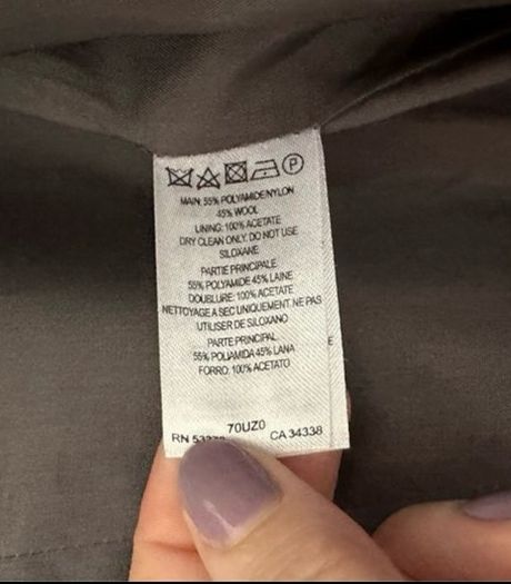 Grey French Connection military style coat