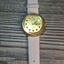 vintage 1970s Cronel "Disco Volante" mechanical watch UFO sunburst gold dial Image 7