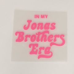 Jonas Bros DIY iron on vinyl transfer