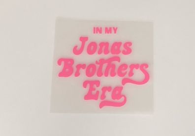 Jonas Bros DIY iron on vinyl transfer
