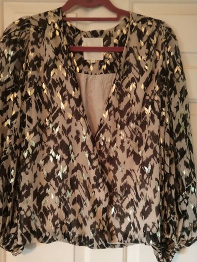 Part Two Gold foil blouse