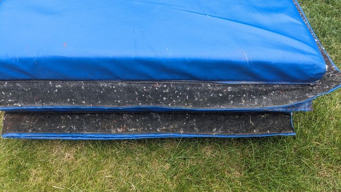 Sure Shot Foldable Double Mat (4 Fold) | 8Ft X 4Ft X 50Mm - Blue