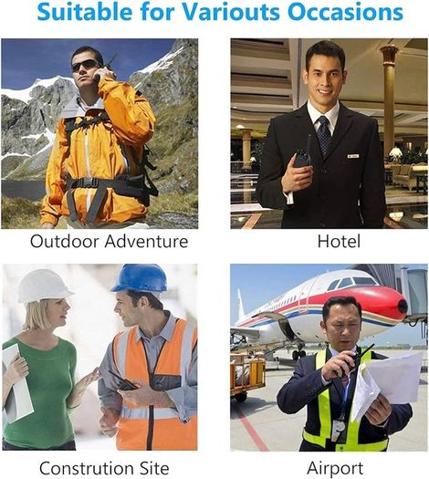 FREE EXPRESS SHIPPING 8 Pack 88E Long Range Walkie Talkie USB Rechargeable 16CH Walky Talky Radio with Earpieces and LED Light Voice Prompt for Field Survival Biking and Hiking