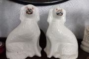 Antique Staffordshire mantel dogs