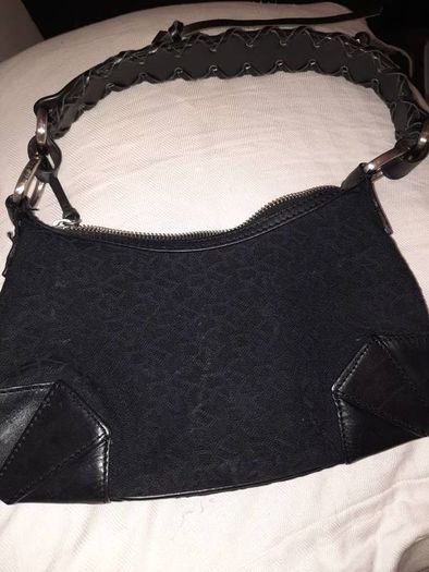 DKNY logo'd Black shoulder bag